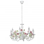 Подвесная люстра Vitaluce V1276/8 (220V, на цепи, свеча, цветы)