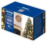 Гирлянда с пультом, светодиодная 50м. 500 светодиодов Uniel ULD ULD-S5000-500/DGA MULTI IP20