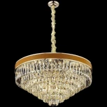Подвесная люстра каскадная Wertmark Clarissa WE136.22.303 (220V, хрусталь, на цепи)