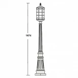 Наземный фонарь Oasis Light 81211 Bl