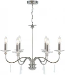Подвесная люстра Finsbury Park FP6-POL-NICKEL Elstead (220V, на цепи, свеча)