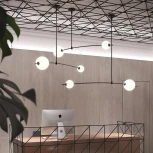 Люстра на штанге Freer S ImperiumLoft Freer01 (140715-26) (LED, 220V, шарики)