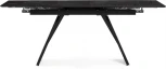 Стеклянный стол Хорсборо (Хорсборо 140(200)х80х79 обсидиан / черный) Woodville арт.588007
