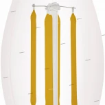 Лампочка светодиодная филаментная свеча прозрачная E14 3,5W 350 lm 2700K Eglo Lm_led_e14 11704