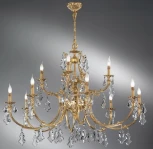 Подвесная люстра Nervilamp 584 584/8+4 (220V, на цепи, подсвечник, свеча)