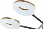 Потолочная люстра светодиодная на штанге Arte Milano Ferrara-72999 276699/8 BK/GD (220V)
