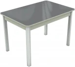 Стол Гамбург 1, Белый/Стекло серое, Аврора