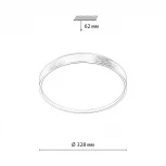 Настенно-потолочный светильник Sonex Gaby 7784/CL пластик/белый/серебро LED 30Вт