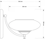 Бра Kutek San Marino Shade SAN-K-1(P)CR (220V, хрусталь CR)