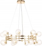 Подвесная люстра Crystal Lux LUXURY SP16 GOLD (220V, на тросе, шарики)