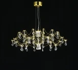 Подвесная люстра светодиодная с пультом и хрустальными подвесками Asfour MyFar Ersilia MR2662-60P-50AD