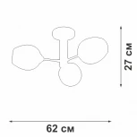 Потолочная люстра на штанге V39560-8/3PL Vitaluce (220V)
