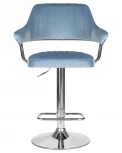 Стул барный DOBRIN CHARLY (пудрово-голубой велюр (MJ9-74))