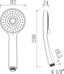 Душевая лейка Olive'S D013