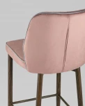 Стул полубарный Stool Group Лоренс велюр пыльно-розовый УТ000008857