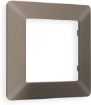 Рамка Ambrella Volt ALFA Line (Темная бронза матовый) 1-ая AF110631