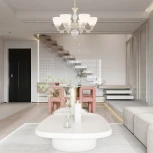 Подвесная люстра Arte Milano AM343837 343837/6 WT+G (220V, на цепи)