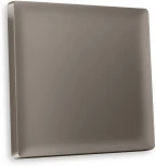 Лицевая панель Ambrella Volt ALFA (Темная бронза матовый) для 1-клавишных выключателей QUANT AP6310