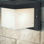 Настенный светильник уличный Elektrostandard Shelter 1540 TECHNO (220V, куб, IP54)