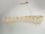 Подвесная люстра большая Newport 10900 10910+15/S gold