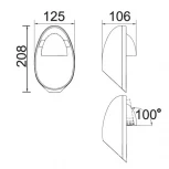 Настенный светильник уличный Oasis Light W6160 S