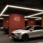 Потолочный светильник линейный светодиодный в комплекте прямые соединители 2шт и сетевой кабель 2м Novotech Bits 359828 черный LED 68W 220V