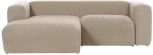 Диван La Forma (ex Julia Grup) Blok (Бежевый/ Сосна,Акрил,Дерево,ДСП,Пена)