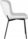 Стул обеденный Dobrin MILO (черные ножки, белый букле (UF992-01))
