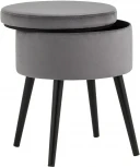 Пуф Клайс с ящиком велюр серый УТ000035911