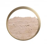 Настенный светильник светодиодный Odeon Light Valley 6625/9WL травертин/акрил/металл IP20 LED 9W 250Лм 3000K 220V (круглые)