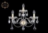 Бра Art Classic 10.12 10.12.2+1.195.XL.Gd.Sp (220V, хрусталь, подвески, подсвечник, свеча)
