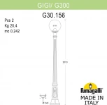 Наземный фонарь Fumagalli GLOBE 300 G30.156.000.BYF1R (220V, фонарь, шар, IP55)