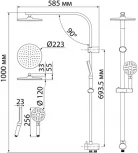 Душевая стойка IDDIS Swipe SWI3F97i76