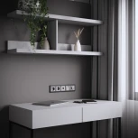 Розетка с заземлением,шторками и USB Type A+С (серебряный матовый) Werkel W1171765 (a063618)