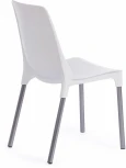 Обеденный стул Tetchair GENIUS (Металл,Пластик/Белый,Хром) 19115