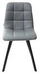 Стул CHILLI SQUARE HK017-12 серый джинсовый, PU/ черный каркас