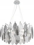 Подвесная люстра Crystal Lux TREVI SP6 CHROME (220V, хрусталь, на цепи, листья)