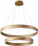 Подвесной светильник ярусный MUCHOS SP123W LED D600+800 GOLD Crystal Lux (220V, пульт управления, на тросе)