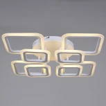 Потолочная люстра светодиодная на штанге с пультом регулировкой яркости и цветовой температуры Reluce 05106-0.3-4+4A WH (220V)