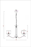 Подвесная люстра Arte Lamp Alhena A4091LM-5CC (220V, на цепи)