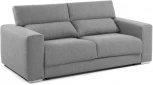 Диван La Forma (ex Julia Grup) Atlanta (Серый/ Сталь,ДСП,Дерево,Сосна,Акрил,Пена)