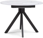 Деревянный стол Woodville Бетина мрамор белый / черный 504210