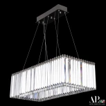 Подвесная люстра светодиодная APL LED Sicilia SH11.74.A.Gd.4000 (220V, хрусталь, на тросе)