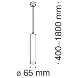 Подвесной светильник Maytoni Shelby P020PL-01G
