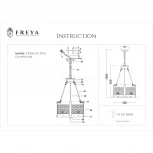 Подвесной светильник Freya Vittoria FR4561-PL-03-B