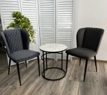 Стул НЕКСТ Barkhat 80 Темный тауп, велюр без пальчиковый"/ черный каркас М-City"