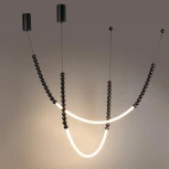 Подвесной светильник Odeon Light Monella 7149/24CL черный/акрил/металл IP20 LED 25W 1600Лм 3500K 300° 220V