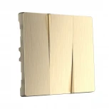 Набор клавиш для выключателя трехклавишного (шампань рифленый) Werkel W1139010 (a051425)