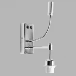 Основание бра с подсветкой для чтения MW-Light Сити, 2 лампы, хром