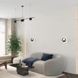 Настенный светильник Denkirs Orbit DK5060-BK 10 Вт, черный матовый (LED, 220V, круглые)